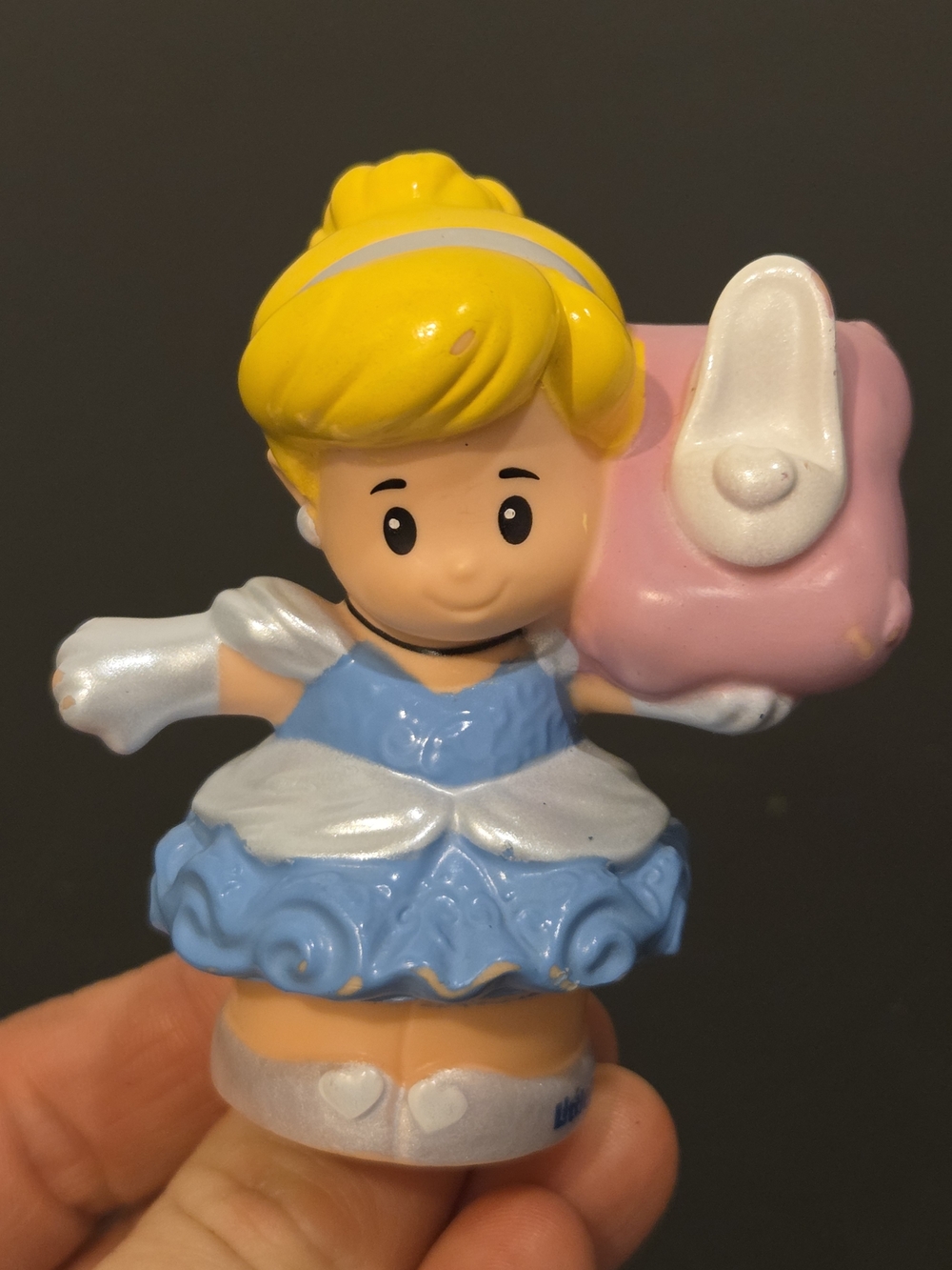 Little People Cinderella Disney Princess Holding Glass Slipper